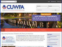 Tablet Screenshot of cuwfa.org